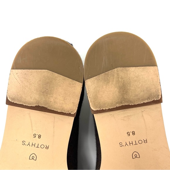 Rothy’s Coco Brown Merino Wool Blend Ankle Boots Booties Size 8.5 - Picture 9 of 10